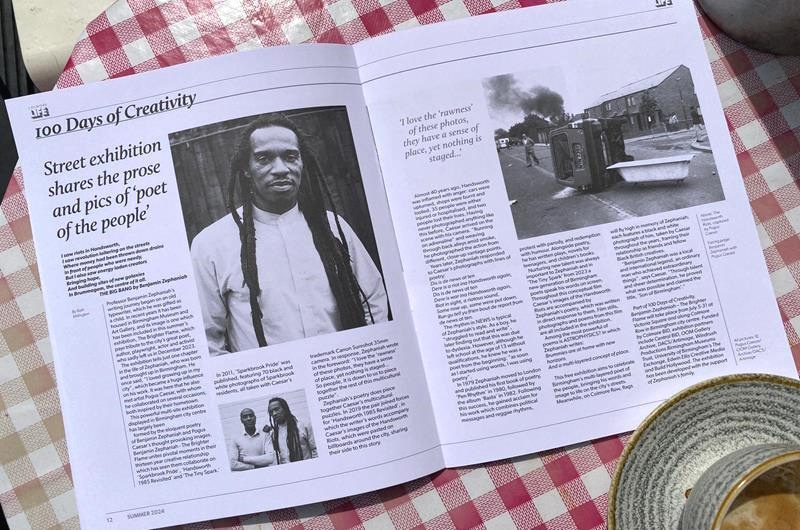 Benjamin Zephaniah – The Brighter Flame exhibition (Jul 2024) Credit Ruth Millington