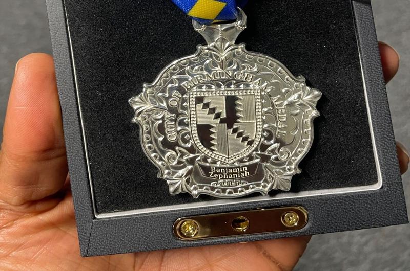 Benjamin Zephaniah City of Birmingham Medal